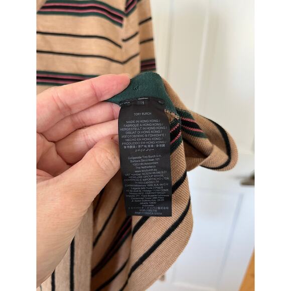 Tory Burch Striped Madeline Pullover - Picture 8 of 13